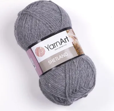 Obrázek produktu pro YarnArt Shetland příze 100 g / 300 m - barva 530 šedá - vlněná příze