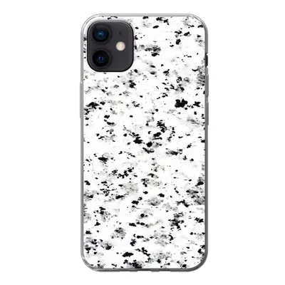 Produktbild von MuchoWow® Handyhülle Schutzhülle Hülle für iPhone 12 mini Marmor - Punkte - Weiß Silikon Softcase Handy Hülle - Bild