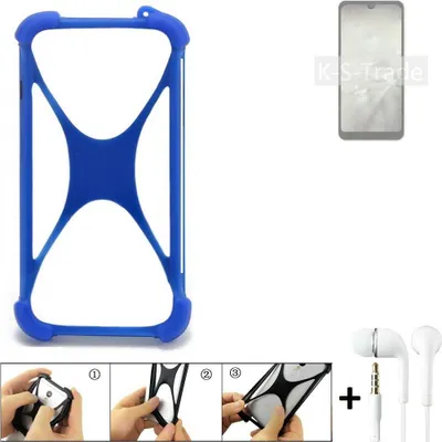 Produktbild von Handy Hülle kompatibel mit Sharp Aquos Wish2 Bumper Schutzhülle Silikon Schutz Hülle Cover Case Silikoncase Silikonbumper TPU Softcase Smartphone,