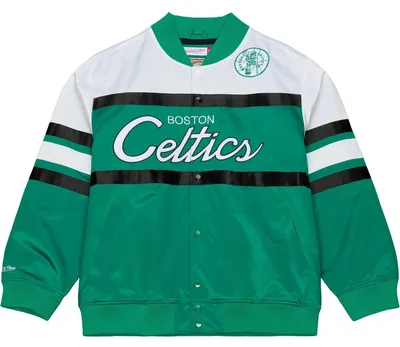 Produktbild von M&N Midweight Satin Varsity Jacke - Boston Celtics - S
