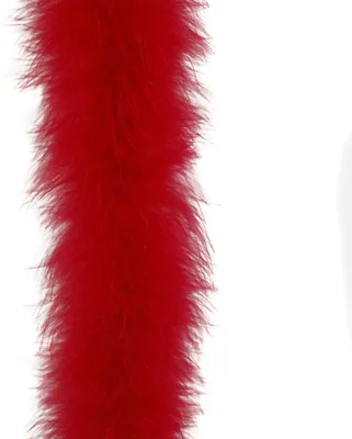 Produktbild von Rote Marabu Feder, 2 Meter lang