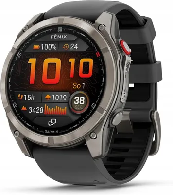 Zdjęcie produktu dla Garmin fēnix 8 Pro, 3,56 cm (1.4"), AMOLED, Ekran dotykowy, 32 GB, GPS, 90 g