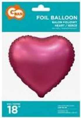 Immagine prodotto di Palloncino in foil cuore rosa opaco 45cm (Party - Palloncini)
