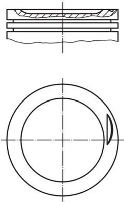Obrázok produktu pre MAHLE 030 83 02 – piest pre modely AUDI A4 Avant (8ED, B7), A4 Avant (8E5, B6), A6 Avant (4B5, C5), A4 Limousine (8E2, B6) a VW PASSAT Variant (3B6)