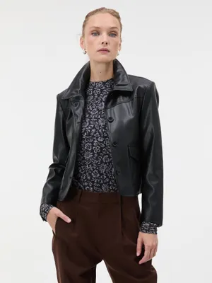 Produktbild von Orsay Schwarze Kunstlederjacke 38