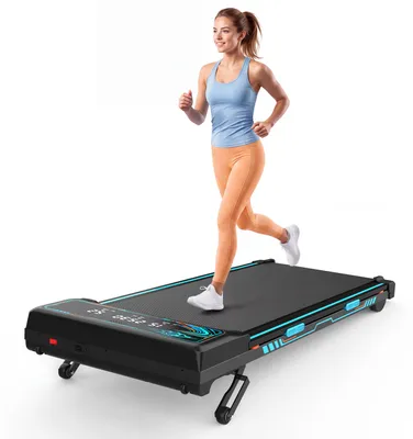 Image de Tapis de course, tapis de course pour la maison avec inclinaison automatique de 15 %, poids maximal 150 kg, moteur silencieux, noir, 118,5 cm, 13 cm, 150 kg, 51 cm