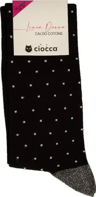 Obrázek produktu pro CIOCCA Dámské ponožky, teplé podkolenky z bavlny, č. výrobku 353/2, JEDNA VELIKOST – VELIKOST NOHY 35/41, 80 % bavlna, 1 % polyester, 18 % polyamid, 1 % Elastan