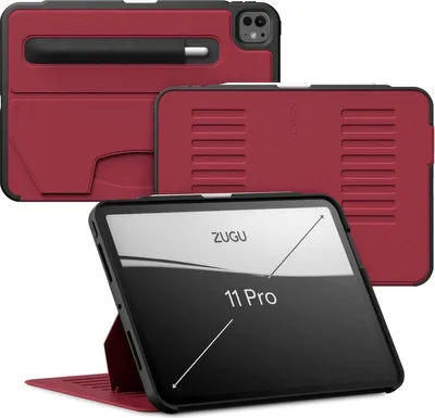 Produktbild von Zugu Case Hülle iPad Pro 11" (M4-M5) – Verstellbarer Magnetständer mit 8 Winkeln – Sichere Magnetbefestigung an jeder Metalloberfläche – Kompatibilität mit drahtlosem Aufladen des Apple Pencils