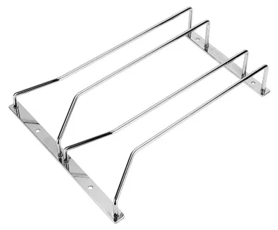 Imagen del producto de Omgoods - Soporte de vidrio para vino, con acabado cromado