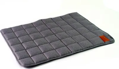 Produktbild von Hundedecke Hundematte Hundebett Hundekissen Hundekorb Buddy Grau Gr. L 80x60 cm