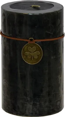 Produktbild von Stumpenkerze Trendkerze schwarz durchgefärbt 13 x Ø 7 cm