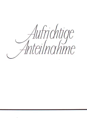 Produktbild von Trauer – Beileid - Kondolenzkarte im Format 11,5 x 17 cm mit