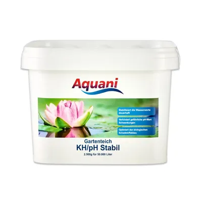 Produktbild von Aquani KH/pH Stabil 2.500g die Basis für Teichbiologie, hebt die Carbonathärte im Teich an