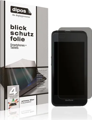 Produktbild von Blickschutzfolie für Verifone Carbon Mobile 5 matt Schutzfolie Folie Display Schutz dipos