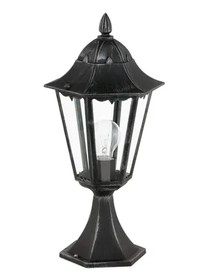 Produktbild von Eglo 93462 NAVEDO E27 Außen-Stehleuchte Sockel Ø230mm Schwarz Silber-Patina IP44