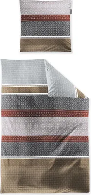 Produktbild von Irisette Feinbiber Bettwäsche-Garnitur Panda 8543  Farbe rot  135x200+80x80cm