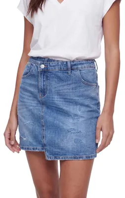 Produktbild von Fraternel Damen Rock Jeansrock Denim Vintage Blau XS