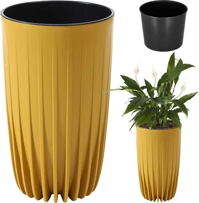 Immagine prodotto di MIRA vaso alto 300 - senape LA983-15 Lamela