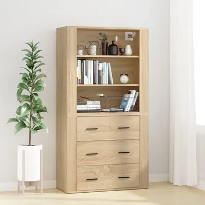 Zdjęcie produktu dla vidaXL Highboard Materiał drewnopochodny dąb sonoma