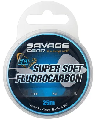 Produktbild von Savage Gear Super Soft Fluorocarbon EGI - 25m Schnur, Durchmesser/Tragkraft:0.29mm / 13.29lb / 6.03kg