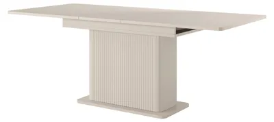 Produktbild von Masseno Ausziehbar Esstisch LANTANA 160 - 200 cm x 160 cm Rechteckig Tisch für Wohnzimmer, Küche, Beige