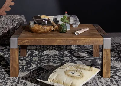 Produktbild von MASSIVMOEBEL24 Couchtisch Mango 110x70x45 braun lackiert Amsterdam #18