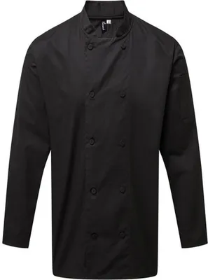 Produktbild von Premier - "Coolchecker" Kochjacke für Herren PC4156 (2XL) (Schwarz)