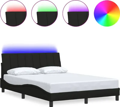 Obrázek produktu pro vidaXL Rám postele bez matrace "Hanko" černý 140x190 cm látka