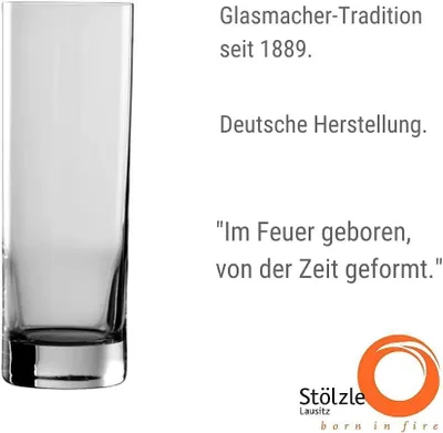 Immagine prodotto di Bicchieri STÖLZLE LAUSITZ 320 ml I Bicchieri Campari della serie New York Bar I Set di 6 bicchieri da cocktail I Bicchieri da long drink in vetro cristallo senza piombo I Set di bicchieri resistente alla rottura e lavabile in lavastoviglie
