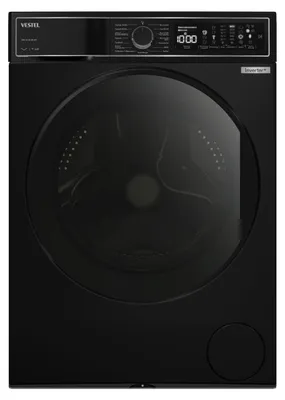 Produktbild von VESTEL WMI 99342 MB WIFI Waschmaschine Frontlader, 9 kg, 1400 U/min, Inverter-Motor, Dampf, WiFi, AquaStop+Switch, Mattschwarz