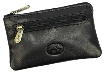 Produktbild von Schwarze Naturleder Tasche Größe S greg30296, L 11,5 cm, B 2 cm, H 7,3 cm