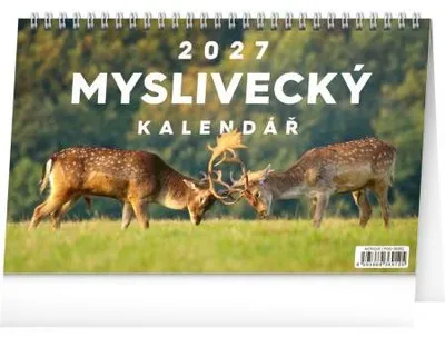Image de NOTIQUE, Calendrier de chasse de bureau, année 2027, dimensions : 23,1 x 14,5 cm