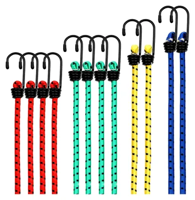 Produktbild von 12er-Set Spanngurte mit Haken in 4 Längen