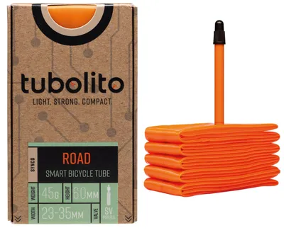 Obrázek produktu pro Tubolito Presta 60 mm duše na kolo, oranžová, 700 / 23–35, oranžová 700