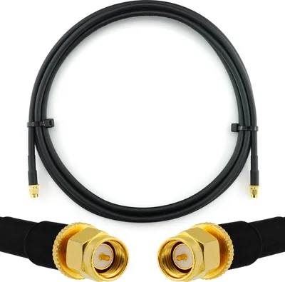 Produktbild von SMA Stecker auf SMA Stecker 3m — HF-240 (LMR 240 Äquivalent) Verlängerung Antennenkabel  — für WiFi RF Antenne GSM LTE 4G 5G 6G Router Signalverstärker Lora Ham CB Funk