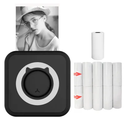 Obrázok produktu pre Fototlačiareň – multifunkčná prenosná tlačiareň – bezdrôtová mini tlačiareň s okamžitou tlačou – podporuje pripojenie cez Bluetooth pre smartfóny