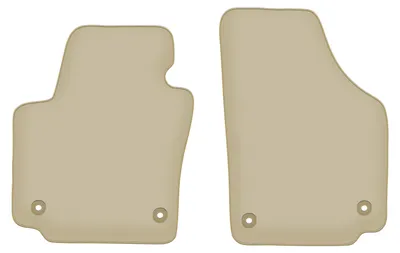 Image de Tapis de sol avant velours PREMIUM beige compatibles avec Seat Altea XL (08.2008-2015, monospace) – avec fixations – sur‑mesure