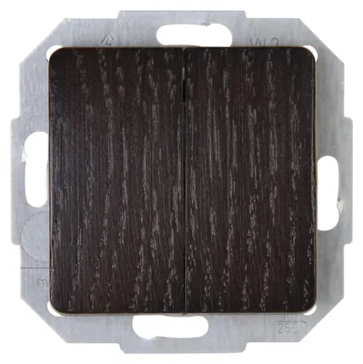 Produktbild von Kopp 618537082, Drucktasten-Schalter, Kunststoff, Glanz, Holz, IP20, IK00