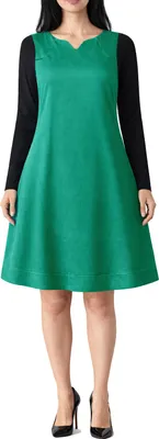 Produktbild von Diesel  Damen Kleid  A-Linien-Kleid Petrol-Schwarz