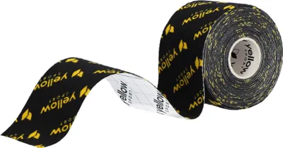 Produktbild von yellowSPORT yellowTAPE - Kinesiotaping Tape - 5 cm x 5 m - Schwarz mit yellowSPORT Logo - 1 Stk.