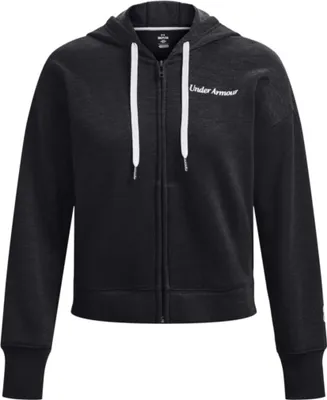 Produktbild von Under Armour Essential Script Fz-Blk Sweatshirt 1374106-001__LG