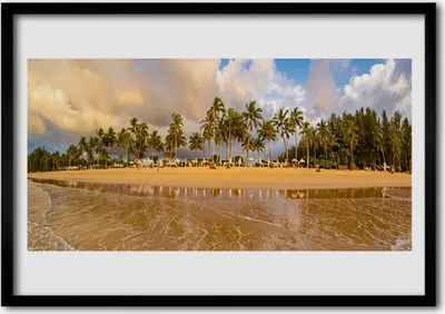 Produktbild von Bild 100x70 MDF-Rahmen Wandkunst Strandlandschaften