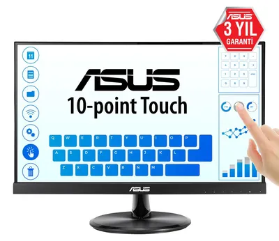 Produktbild von ASUS VT229H Computerbildschirm 54,6 cm (21.5") 1920 x 1080 Pixel Full HD LED Touchscreen Schwarz
