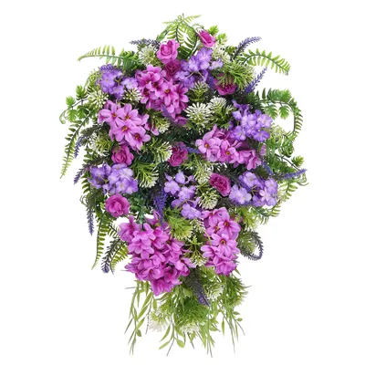 Produktbild von Künstlicher Blumenkranz,Blumengirlande,Künstlicher Blumenkranz für die Haustür,Künstlicher Frühlingskranz,Künstlicher Frühlingskranz aus Grünzeug