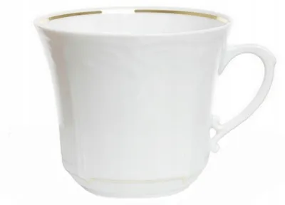 Produktbild von Chodzież Kamelia Porzellantasse mit Goldstreifen 250ml
