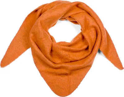 Produktbild von styleBREAKER Damen Großer Strick Dreieck Schal einfarbig meliert | Weiches warmes Winter Dreiecktuch | Strickschal aus Viskose Wolle für kuschlige Looks