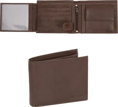 Produktbild von Mustang Livorno Wallet Side Öffnen Sie Herrenleder Premium Wallet Card -Kartencard Leder Braun 06.103001