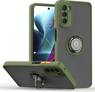 Produktbild von Moto G 5G 2022 Hülle, Ring Halter Ständer Matte Transluzent TPU Rahmen Stoßfest Schutzhülle für Motorola Moto G 5G 2022