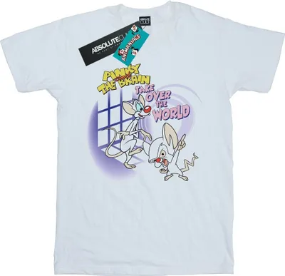 Produktbild von Animaniacs - "Take Over The World" T-Shirt für Herren BI10631 (S) (Weiß)