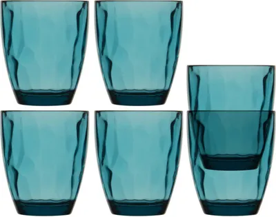 Image de Verre à eau Happy Turquoise, set de 6 pièces